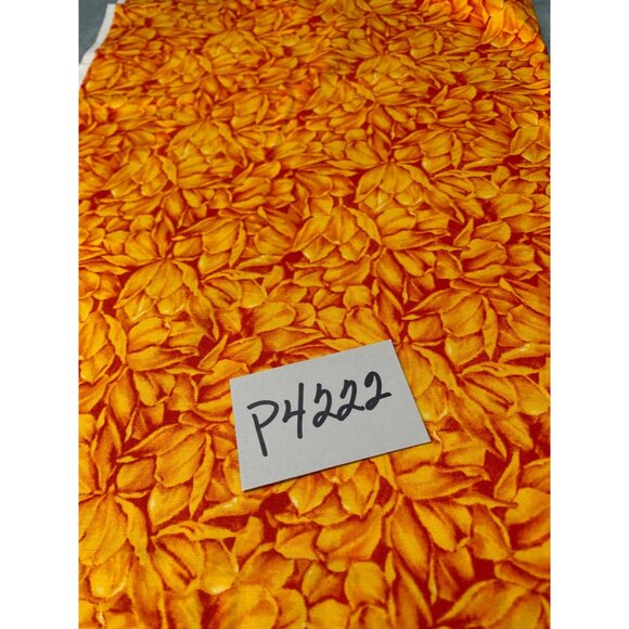 E.E. Schenck Just Petals Galaxy Collection Cotton Fabric 18"x22" Bright Yellow F - Picture 10 of 10